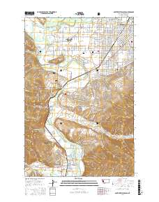 Southwest Missoula 2017 topographic map thumbnail
