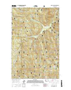 Sunday Mountain 2017 topographic map thumbnail