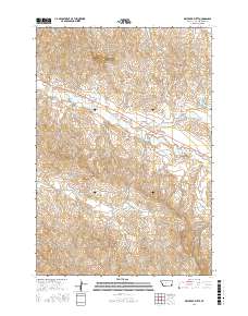 Dry Creek Butte 2017 topographic map thumbnail