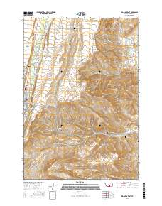 Red Lodge East 2017 topographic map thumbnail