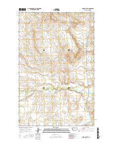 Rimrock Butte 2017 topographic map thumbnail