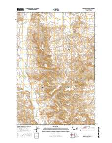 Rosebud Buttes 2017 topographic map thumbnail