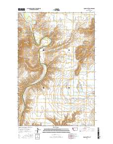 Round Butte 2017 topographic map thumbnail