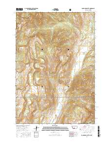Roundhead Butte 2017 topographic map thumbnail