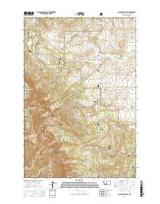 Sacagawea Peak 2017 topographic map thumbnail