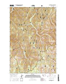 Schultz Saddle 2017 topographic map thumbnail