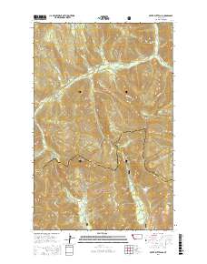 Silver Butte Pass 2017 topographic map thumbnail