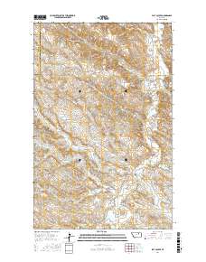 Flat Coulee 2017 topographic map thumbnail