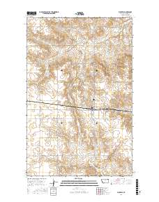Flaxville 2017 topographic map thumbnail