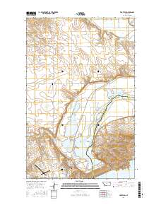 Fort Peck 2017 topographic map thumbnail