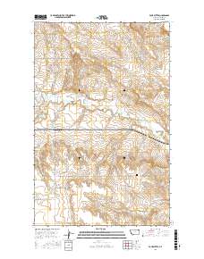 Four Buttes 2017 topographic map thumbnail