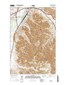 Glendive 2017 topographic map thumbnail