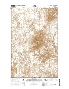 Goose Bill Butte 2017 topographic map thumbnail