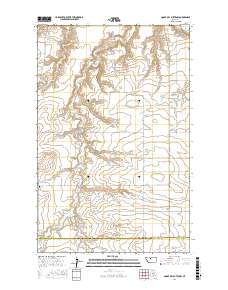 Goose Bill Butte NW 2017 topographic map thumbnail