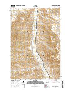 Griffin Coulee NE 2017 topographic map thumbnail