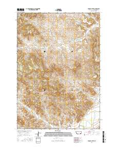 Yarger Butte 2017 topographic map thumbnail