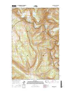 Ahern Pass 2017 topographic map thumbnail