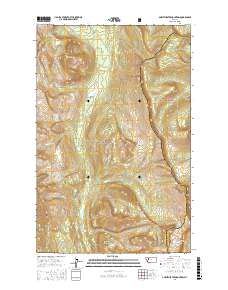 Amphitheatre Mountain 2017 topographic map thumbnail