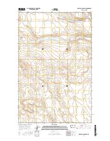 Antelope Coulee NW 2017 topographic map thumbnail