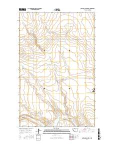 Antelope Coulee SE 2017 topographic map thumbnail