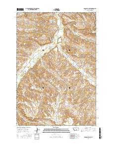 Badbaby Coulee 2017 topographic map thumbnail