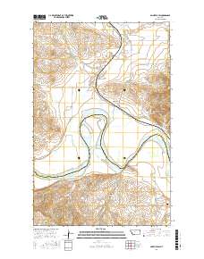 Bainville SW 2017 topographic map thumbnail