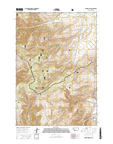 Bannock Pass 2017 topographic map thumbnail