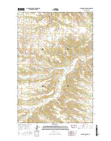 Thompson Coulee 2017 topographic map thumbnail