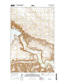 Tiber Dam 2017 topographic map thumbnail