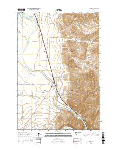 Toston 2017 topographic map thumbnail