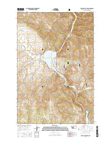 Upper Holter Lake 2017 topographic map thumbnail