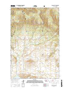 Volcano Butte 2017 topographic map thumbnail