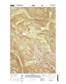 Wapiti Lake 2017 topographic map thumbnail