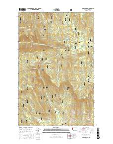 Warland Peak 2017 topographic map thumbnail