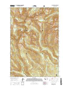 Warren Peak 2017 topographic map thumbnail
