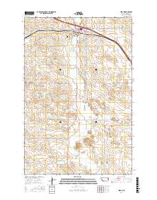 Wibaux 2017 topographic map thumbnail