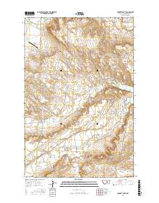 Winnett South 2017 topographic map thumbnail