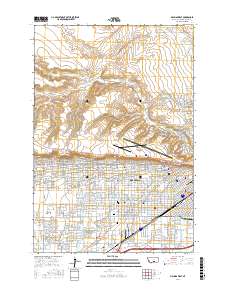 Billings West 2017 topographic map thumbnail