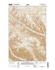 Blizzard Reservoir 2017 topographic map thumbnail