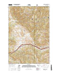Bozeman Pass 2017 topographic map thumbnail