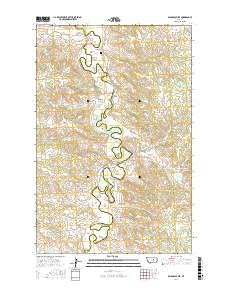 Bridge Coulee 2017 topographic map thumbnail