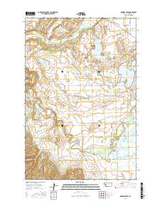 Browns Lake 2017 topographic map thumbnail