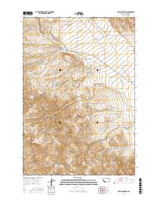 Burns Mountain 2017 topographic map thumbnail