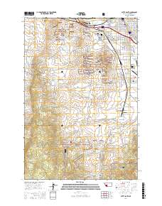 Butte South 2017 topographic map thumbnail