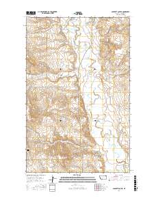 Cabarett Coulee 2017 topographic map thumbnail
