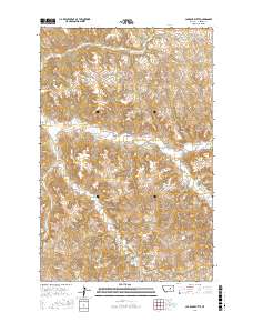 Cap Rock Butte 2017 topographic map thumbnail