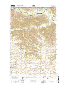 Carter Coulee 2017 topographic map thumbnail