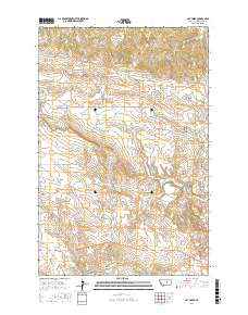 Cat Creek 2017 topographic map thumbnail