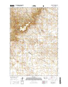 Chalk Buttes 2017 topographic map thumbnail