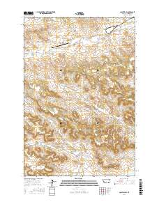 Colstrip SW 2017 topographic map thumbnail